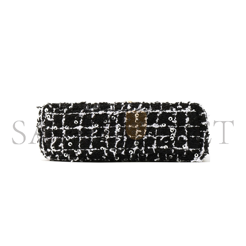 CHANEL KELLY NANO SHOPPING BAG TWEED AND SEQUIN AS3435 (12.5*8.3*4cm)